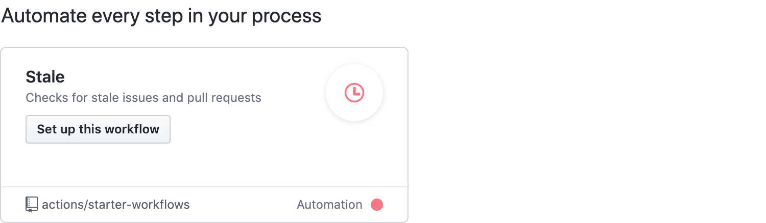 Stale Starter Workflow